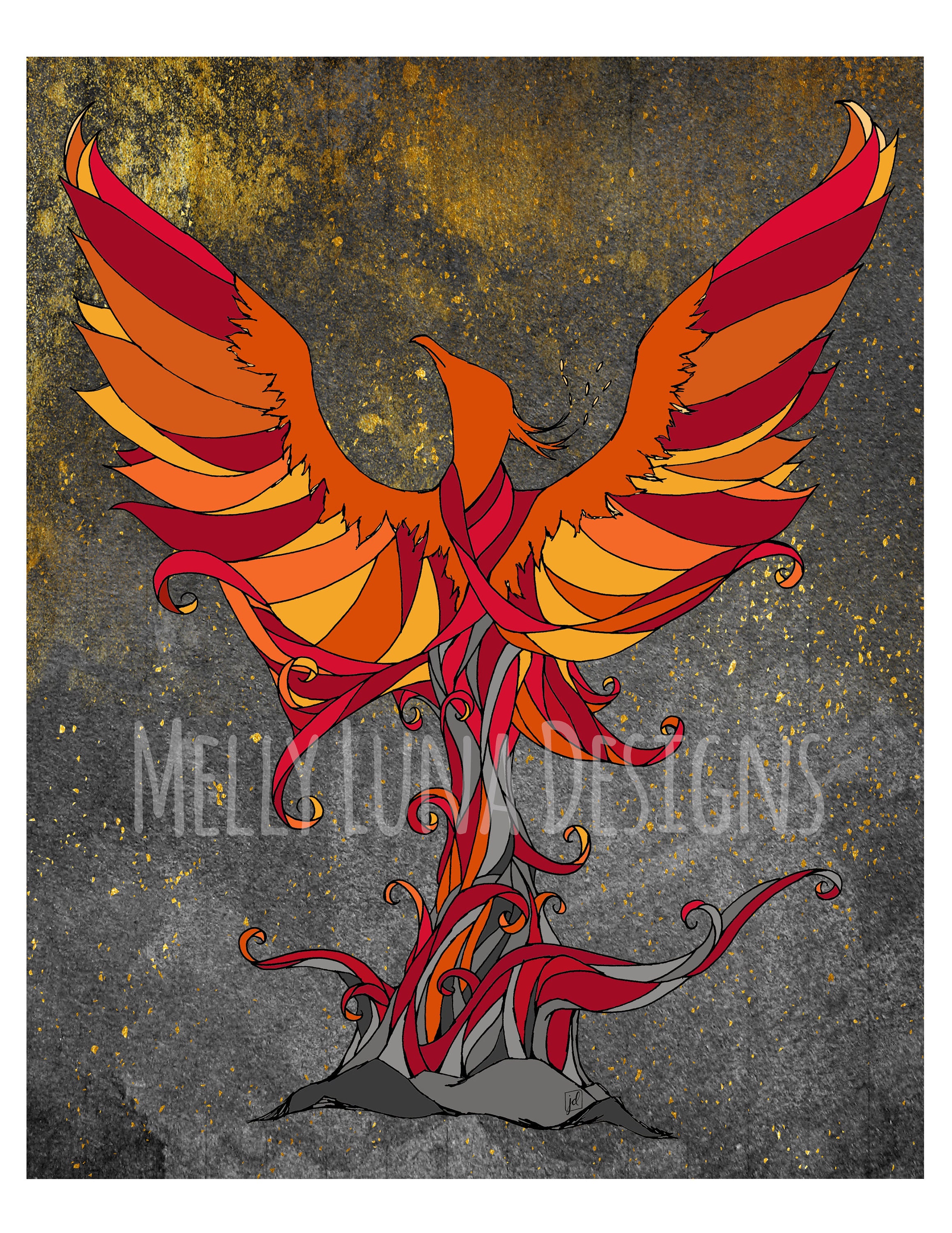 Phoenix Rising From The Ashes Rebirth Growth Etsy Phoenix Rising From The Ashes Rebirth Growth Etsy