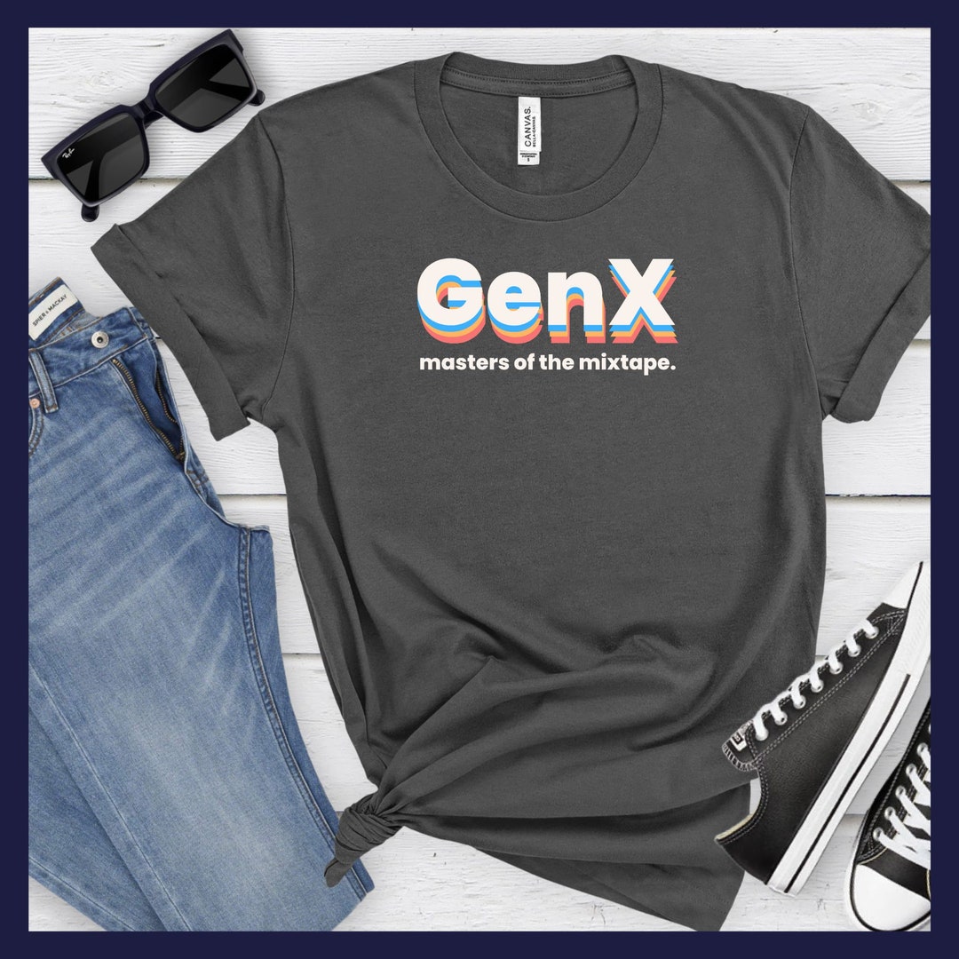 Gen X Shirt, Classic Generation X Tee, Vintage Style, Retro Gen X Shirt Etsy