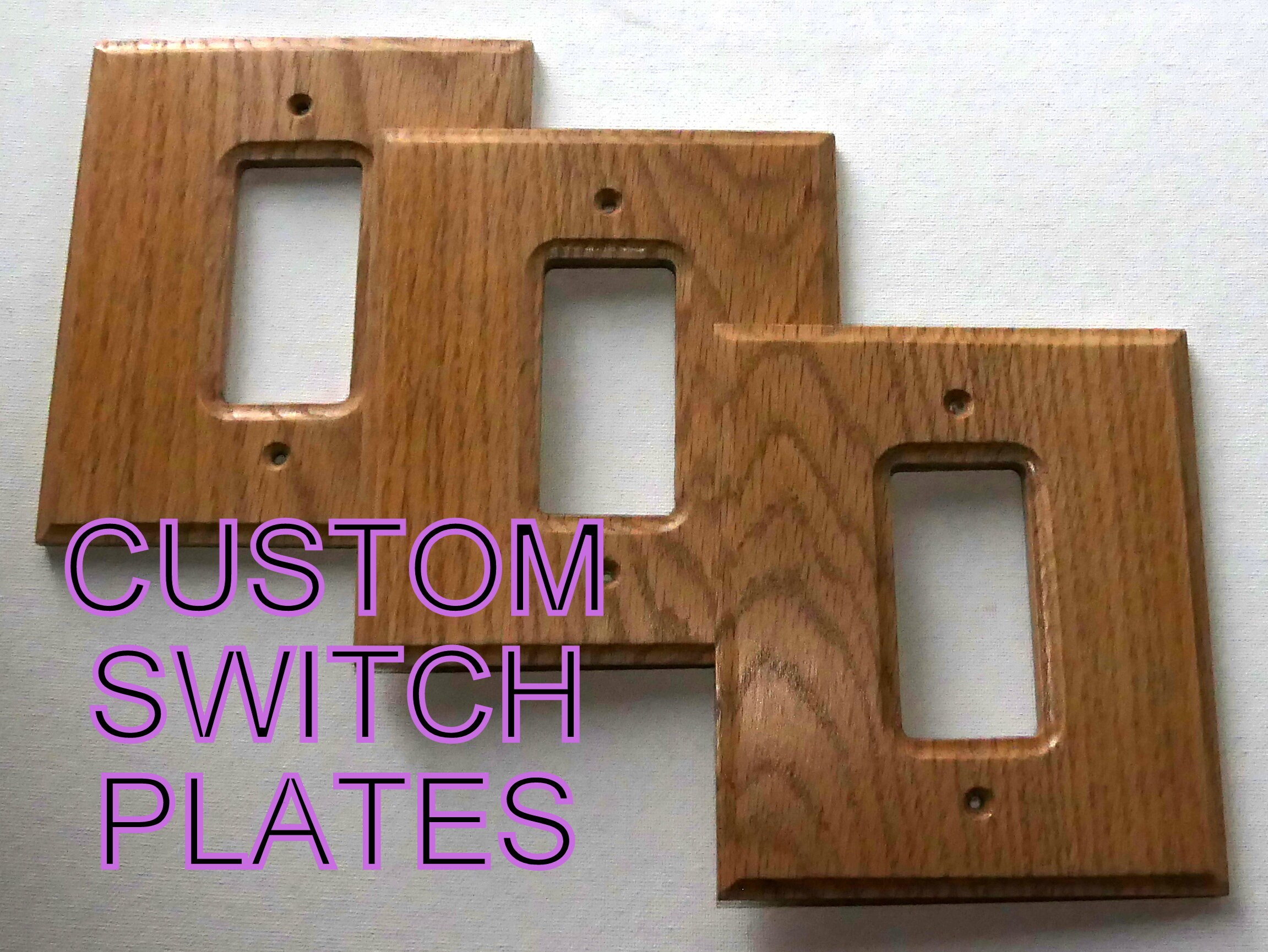 Custom Wood Switch Plates Custom Size & Quantity Wood Switch Etsy