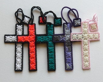 RTS Cross Bookmark Gifts, You Pick Plastic Canvas Cross Bookmarks, Book Lover Gifts, Sunday School Teacher Gifts, Stocker Stuffers, Gift Tag