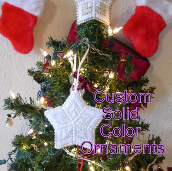 solid christmas ornaments