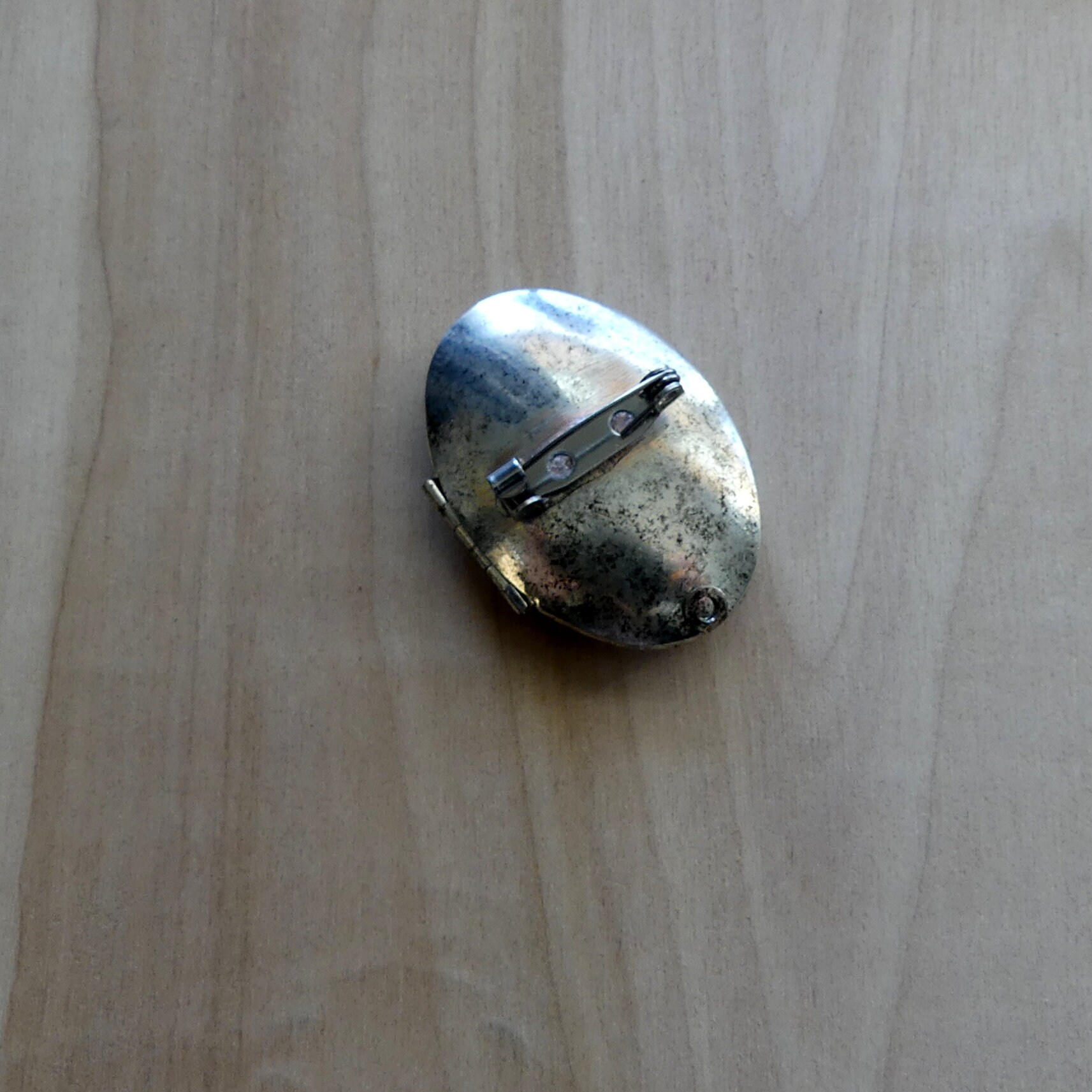 RTS Aromatherapy Large Silver Oval Locket Pins Oval Locket Etsy