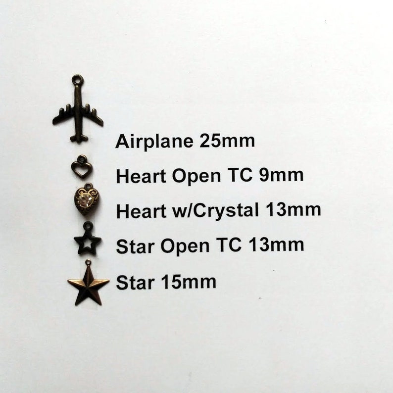 Custom Bronze Brass Charm Bracelet Gift Bronze Charm Bracelet Etsy