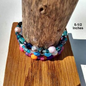 RTS Beaded Stretch Bracelets, 5.5 Inches & 7 Inches Stretch Bracelets, Bracelets For Girls, Bracelets For Her, Mother Daughter Gifts, U Pick image 5