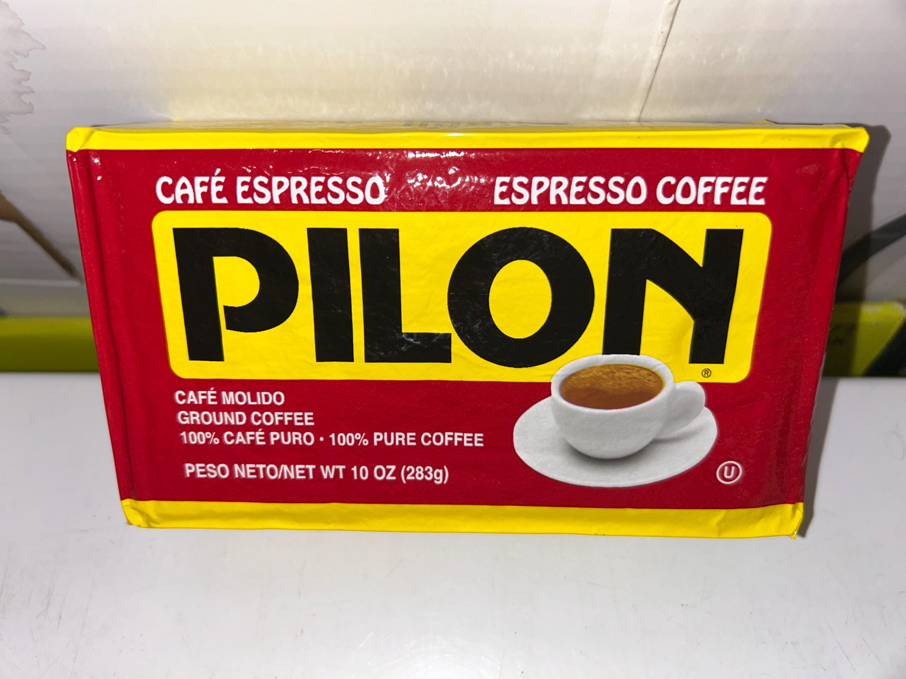Pilon Espresso Coffee, 100% Pure Coffee Ground Beans (10 oz)