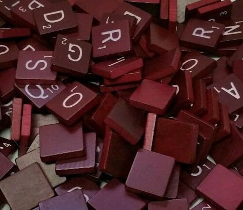 100 Elige Tu Propia De Madera De Scrabble Azulejos Cartas artesanía Juego De Mesa Juguete De Regalo