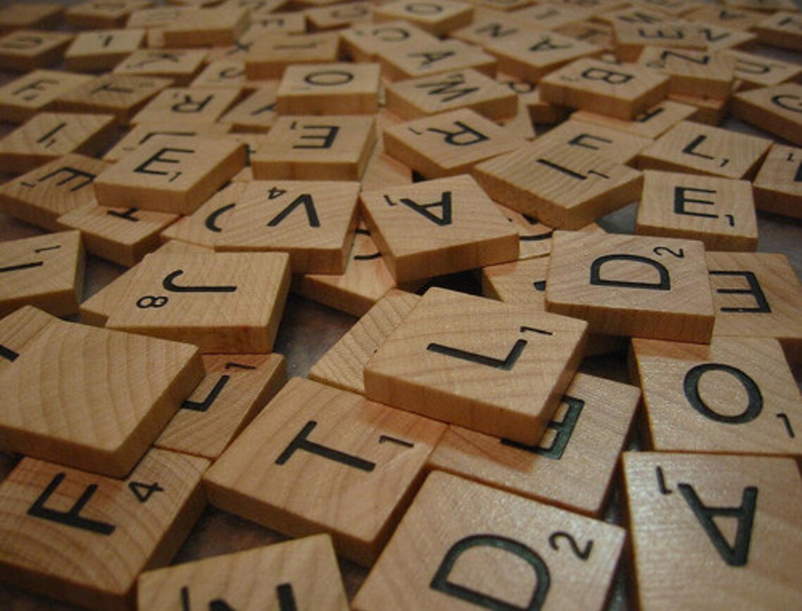 Pick Your Scrabble Tiles .10 .30 Cents Scrabble Tiles Etsy