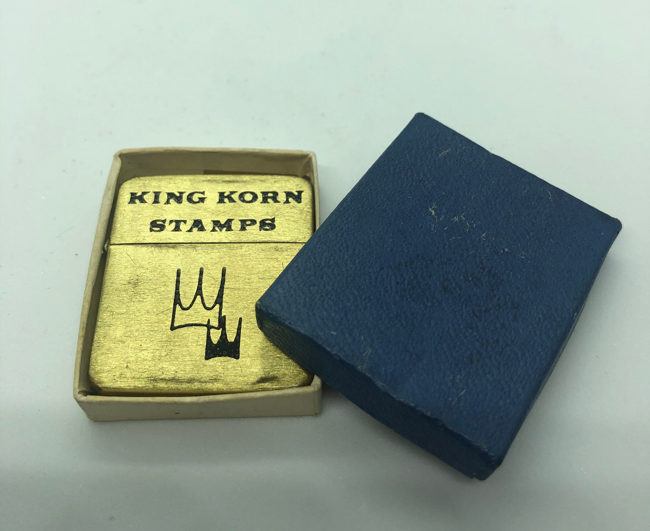 Vintage MidCentury King Korn Stamps Stamp Sized Brass Pocket Etsy