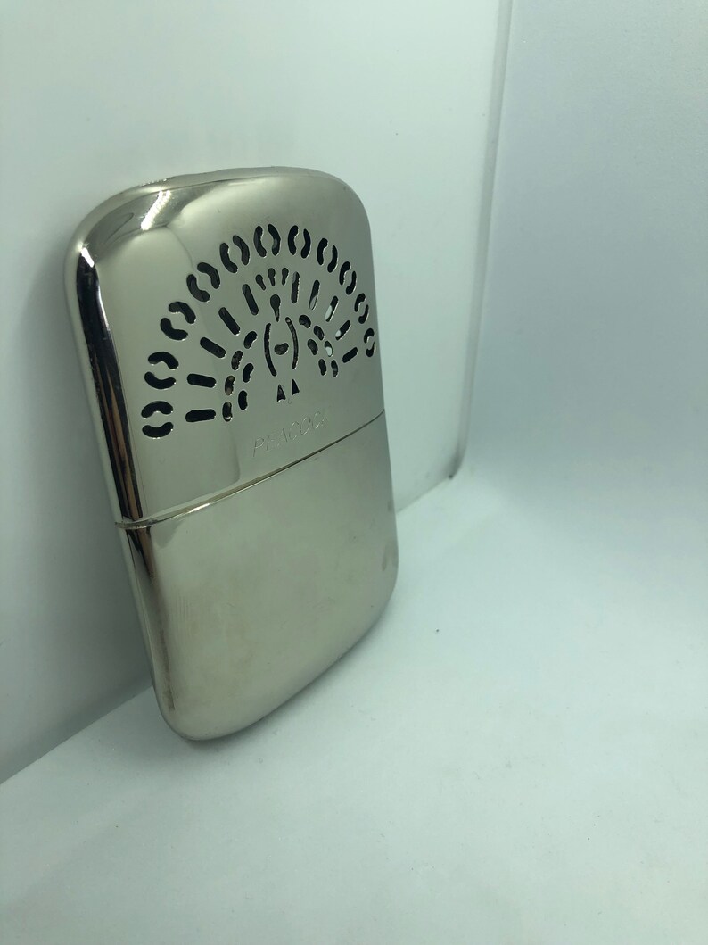 Vintage peacock Pocket Warmer Made in Japan Etsy