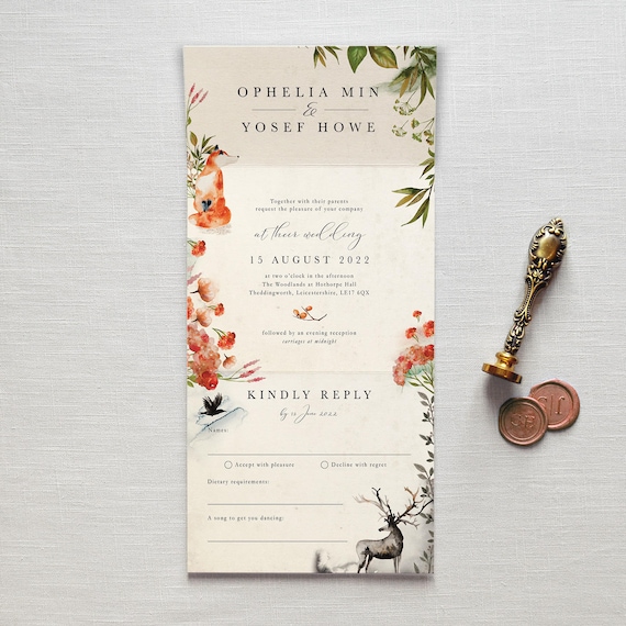 All in one wedding invitations deals