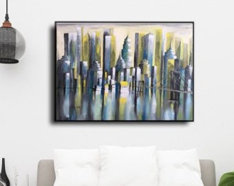 Large Art Original Abstract Painting Colorful Artwork Painting Contemporary Art Interior Design Wall Art