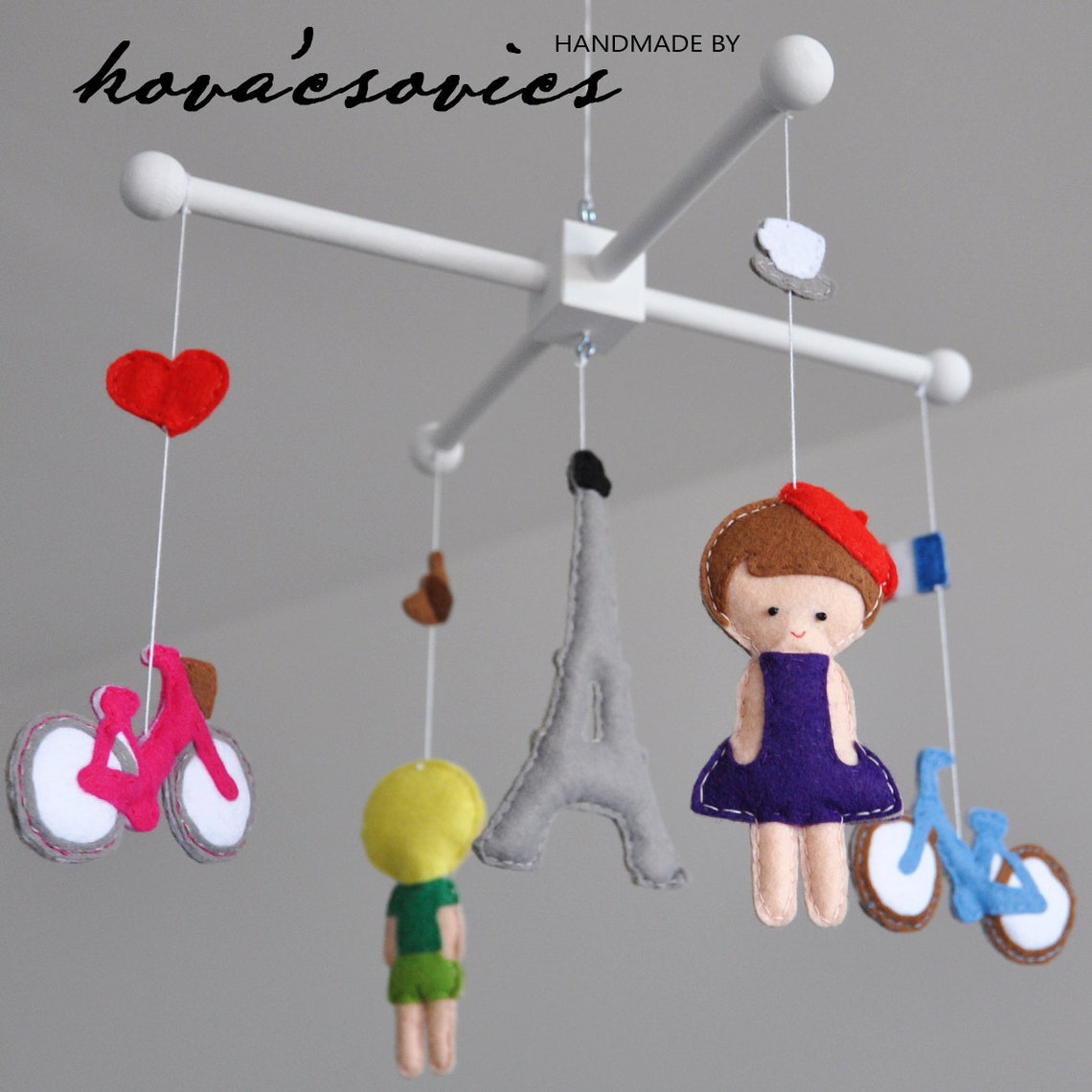 Crib mobile Baby mobile Nursery decoration Romance in Etsy