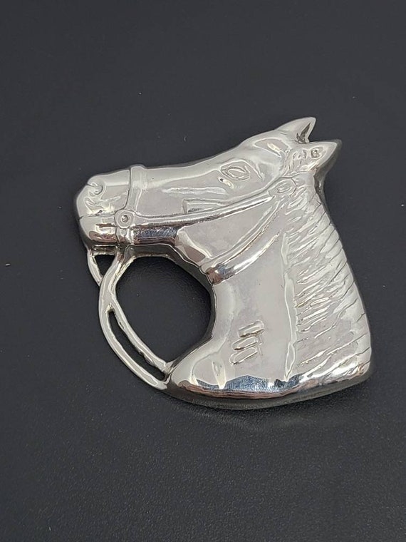 Horse Head Pin in 925 Silver, Southwestern Jewelry