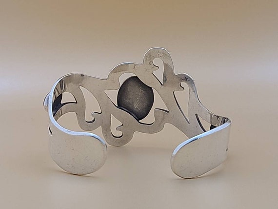 Tiger's Eye Bracelet, 925 Silver, Modernist Brace… - image 6