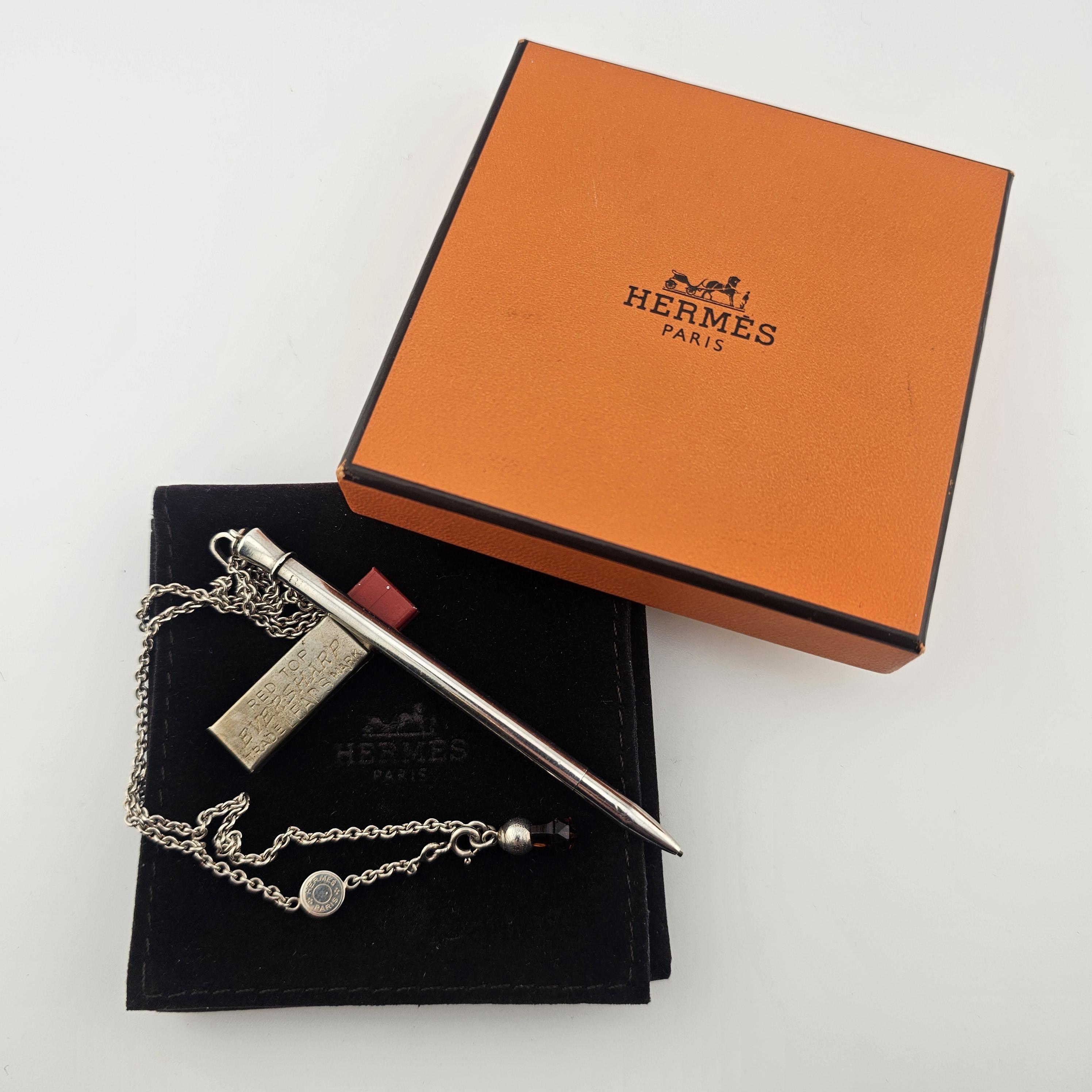 Vintage Hermes Paris Mechanical Pencil 925 Sterling Silver