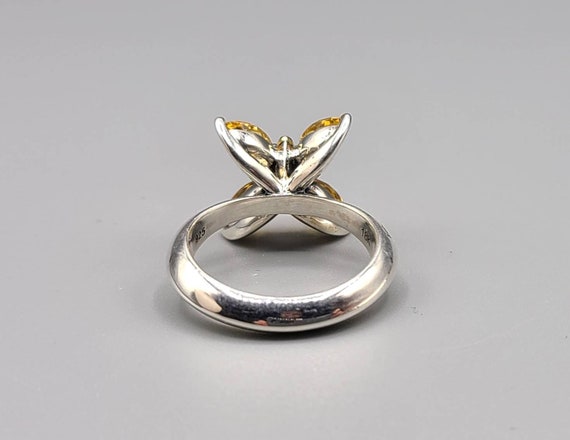 Ann King Citrine Flower Ring, 925 Sterling Silver… - image 7
