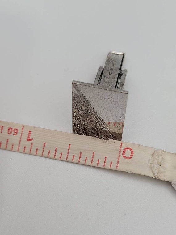 Vintage Ornate Etched Cuff Links: 925 Sterling Si… - image 7