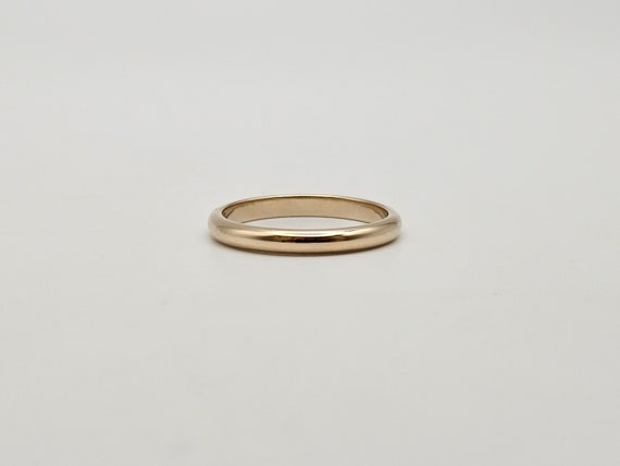 3mm Gold Wedding Band, 14k Gold, Stackable Ring, … - image 4