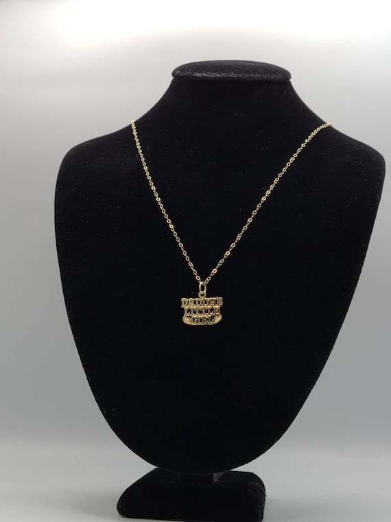 Daddy's Little Girl Necklace, 14k Yellow Gold, Little… Gem