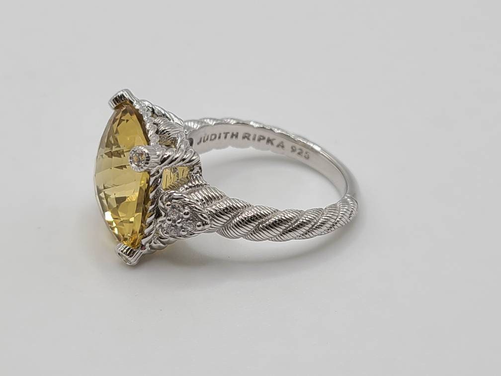 Bague À 3 Pierres En Zircon Cubique Judith Ripka En Argent