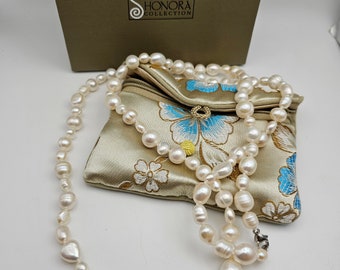 Hand Knotted Pearl Necklace in 925 Silver, Designer Honora Pearls, 36 Pearl Strand, Estate Jewelry, June Birthstone, W3117 - Etsy Hand Knotted Pearl Necklace in 925 Silver, Designer Honora Pearls, 36 Pearl Strand, Estate Jewelry, June Birthstone, W3117 - Etsy