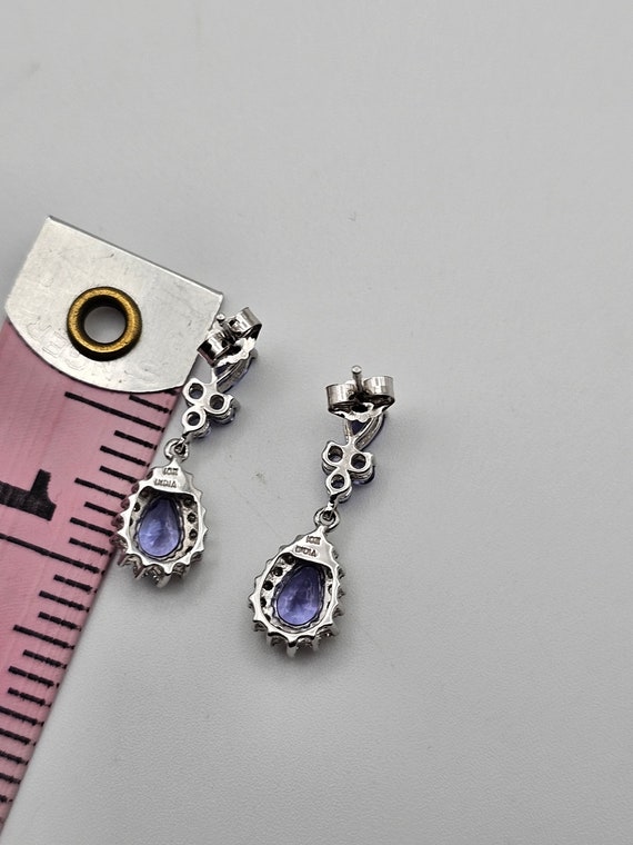 Tanzanite and Diamond Earrings in 14kt Gold, 1.60… - image 8