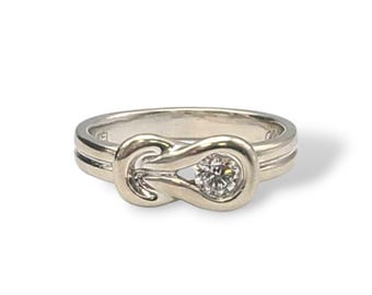 Vintage 14k White Gold 0.20 CTW Diamond Ring | Size 5.25 | Appraised