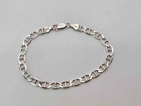 Mariner Link Bracelet, 925 Silver Bracelet, Vinta… - image 1