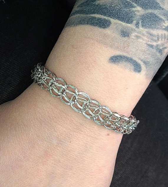 アクセサリー vintage silver 925 belt chain bracelet 925 Sterling Silver Chain Bracelet Women Men, Euro Byzantine
