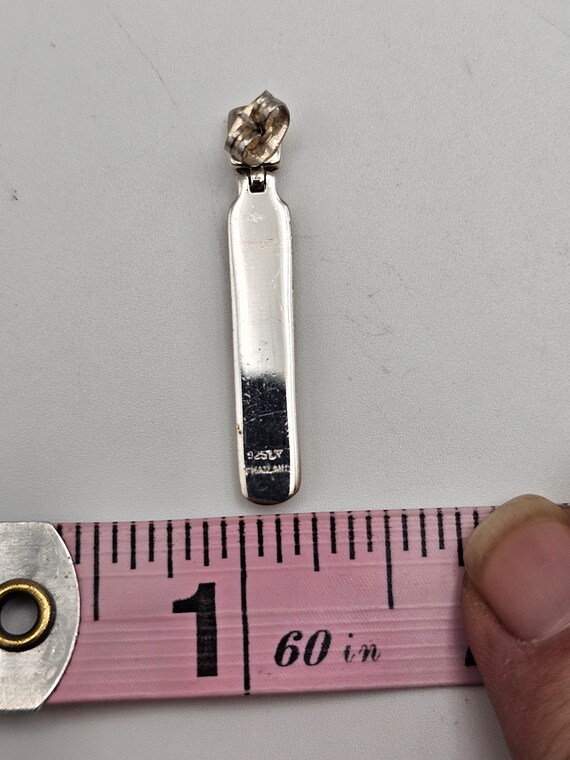 Vintage Scroll Motif Rectangular Dangle Earrings:… - image 9