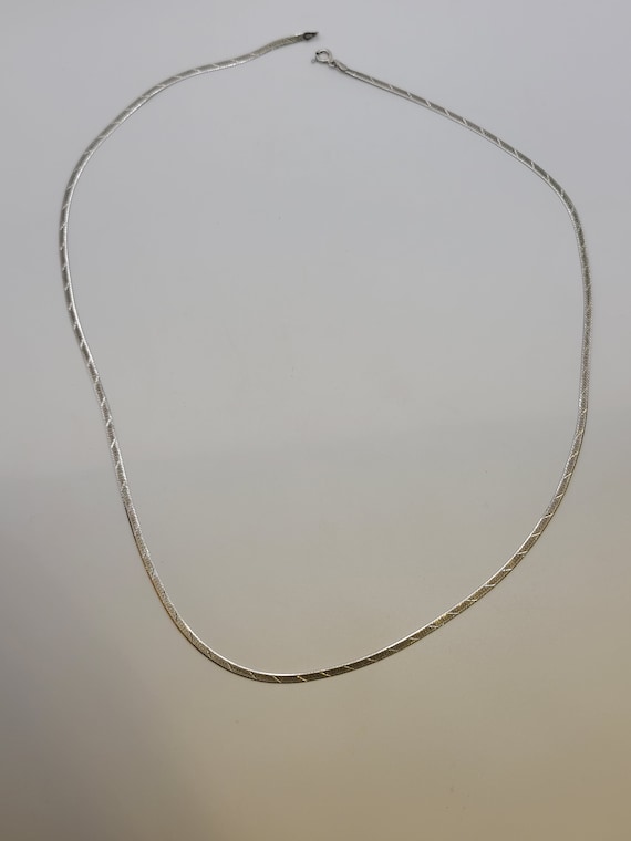 Retro Herringbone Chain, 925 Silver, Herringbone … - image 5