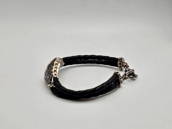 Bali Lanna Lace Braided Black Leather Bracelet, J… - image 4