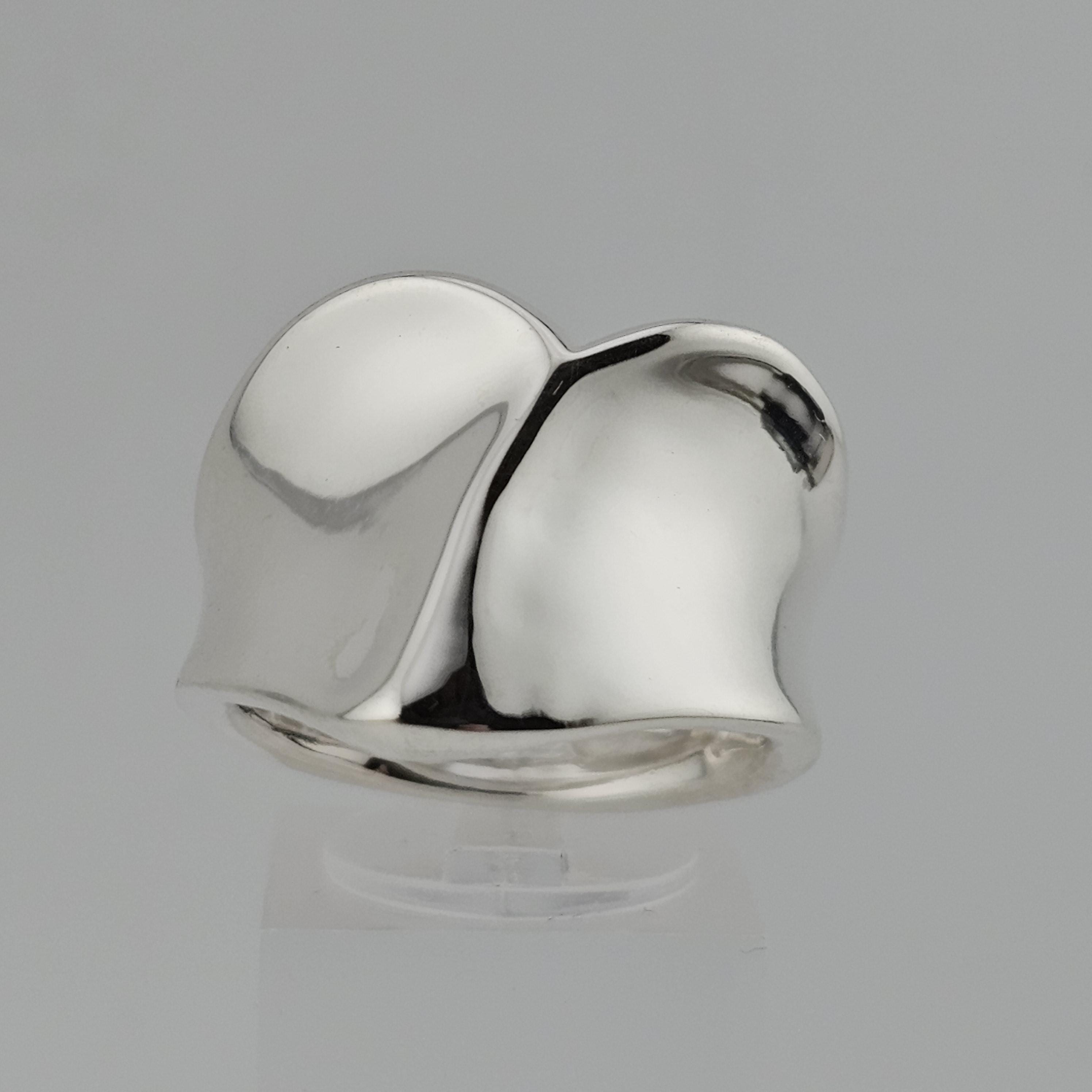 Vintage Robert Lee Morris Sterling Silver Forgive Heart Ring