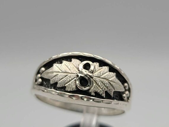 Vintage W.M. Wheeler Mfg Co Leaf Ring - 925 Sterling Silver - Size 