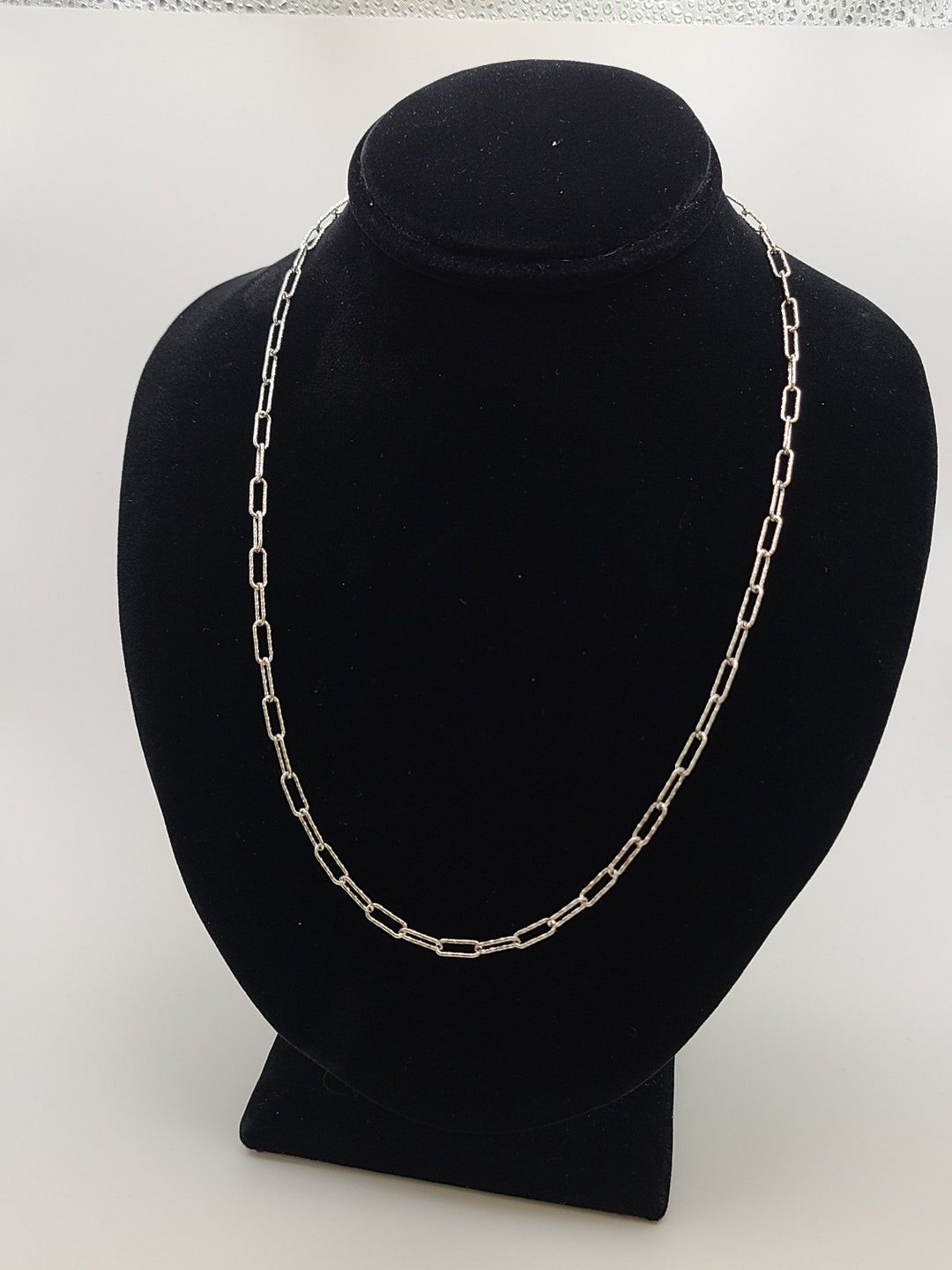 Paperclip Chain Necklace - Silver