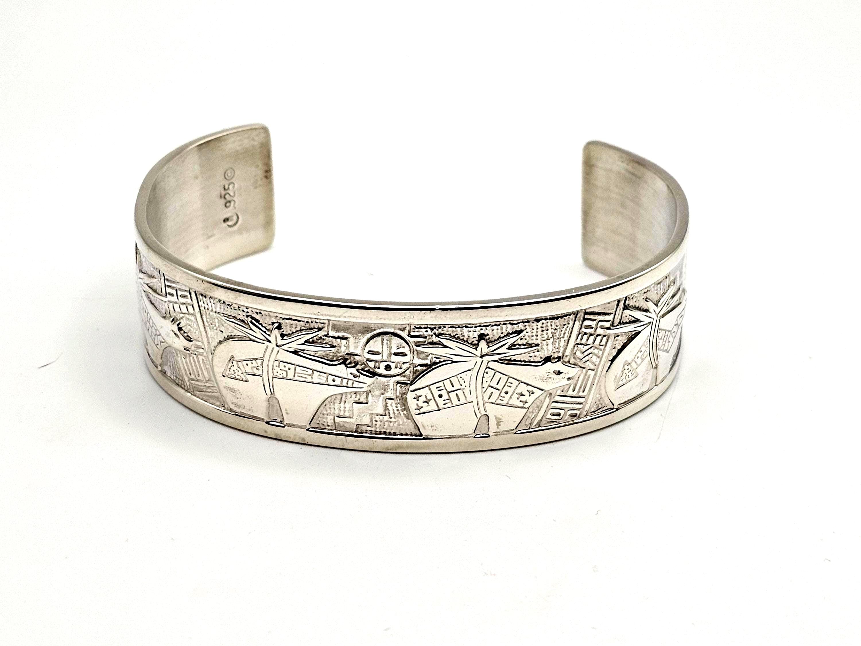 Vintage Roderick Tenorio Storyteller Bracelet - 925 Sterling