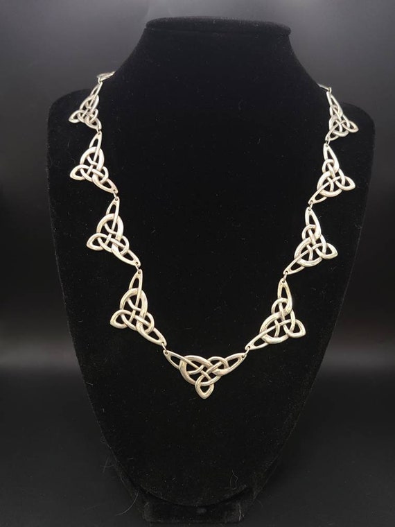vintage celtic knot necklace - Gem