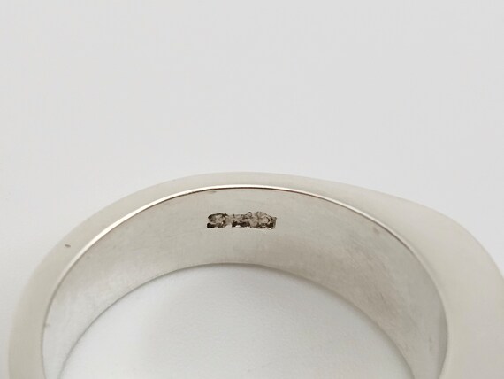 Vintage Wide Concaved Polished Band: 925 Sterling… - image 6