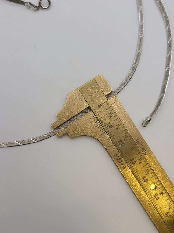 Retro Herringbone Chain, 925 Silver, Herringbone … - image 7