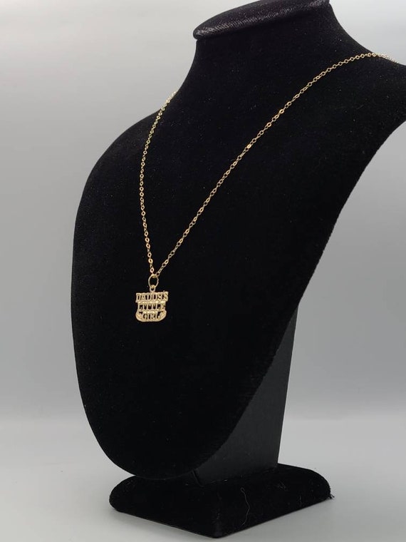 Daddy's Little Girl Necklace, 14k Yellow Gold, Little… Gem