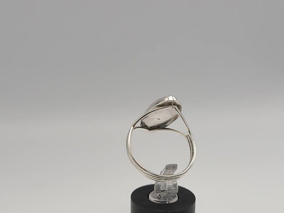 Oval Cut Larimar Ring in 925 Silver, Vintage Esta… - image 2