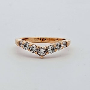 Chevron Diamond Band in 14kt Yellow Gold, .56ct. T.w. Diamonds, Color J, Clarity VS2, Wedding Band, Size 4.75 With Appraisal Item w#2643