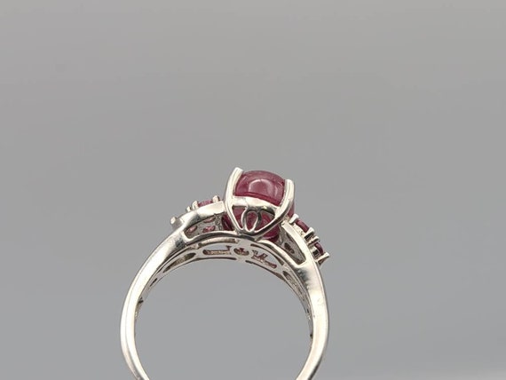 Vintage 925 Sterling Silver Fracture Filled Ruby … - image 6