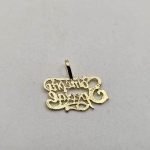 Someone Special Charm or Pendant in 14kt Gold, Vintage Charm, Gift for Special Someone, Estate Jewelry, Item w1322 image 3