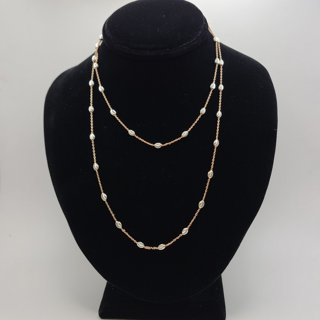 925 Sterling Silver Rose Gold Plated Vermeil Fancy Cut Silver Bead