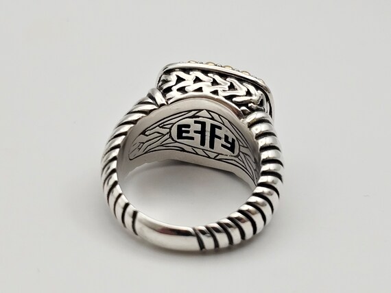 Multi-Gem Ring in 925 Silver, 18k, Designer Effy,… - image 8