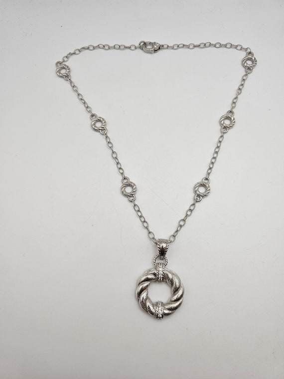 Love Knot Necklace, 925 Silver, Designer Judith R… - image 7