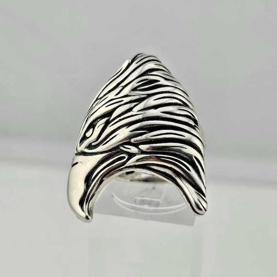 Vintage American West Fritz Casuse 925 Sterling Silver Eagle Ring