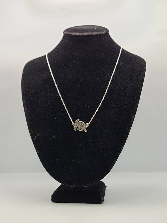 Turtle Necklace, 925 Silver Turtle Necklace, Torto