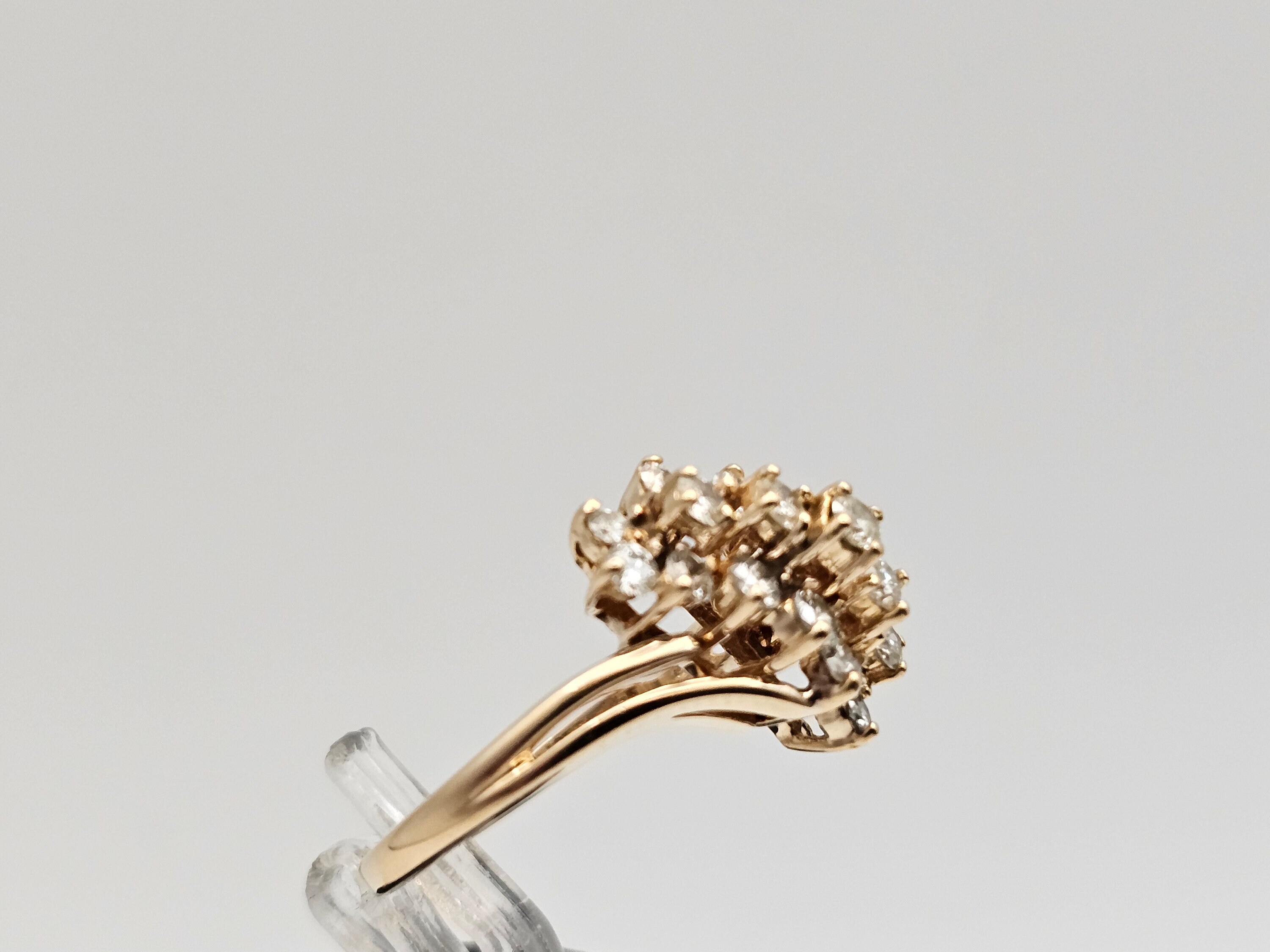 Diamond Cluster Ring in 14k Gold, 1.23 CTW Diamonds, Color J-K, Clarity SI I, Size 6.5, Appraised, Vintage Estate Jewelry, W3000 - Etsy Diamond Cluster Ring in 14k Gold, 1.23 CTW Diamonds, Color J-K, Clarity SI I, Size 6.5, Appraised, Vintage Estate Jewelry, W3000 - Etsy